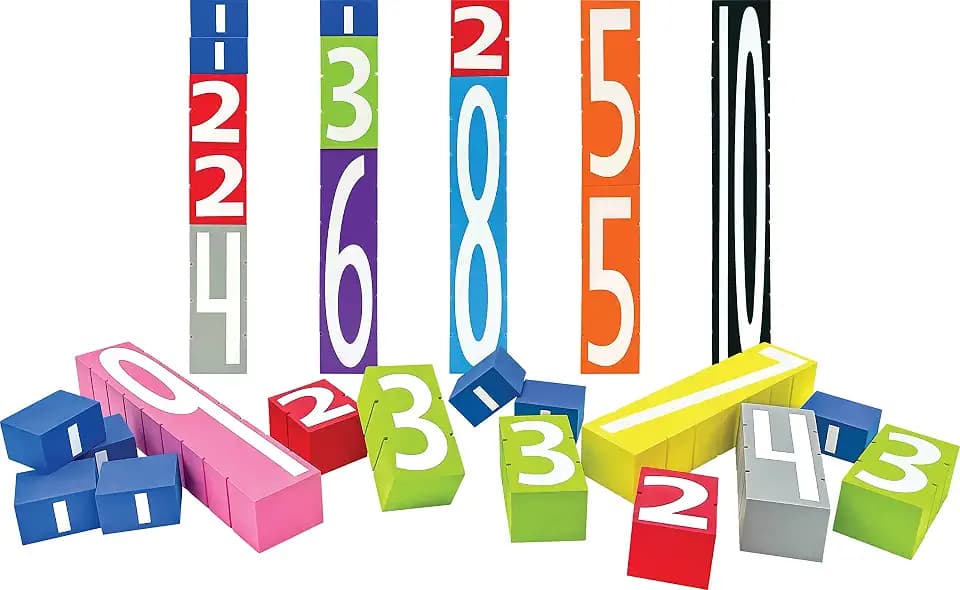 Teacher Created Resources Number STAX - Stacking Foam Number Blocks (TCR20123), Ages 3+, 10 Pieces