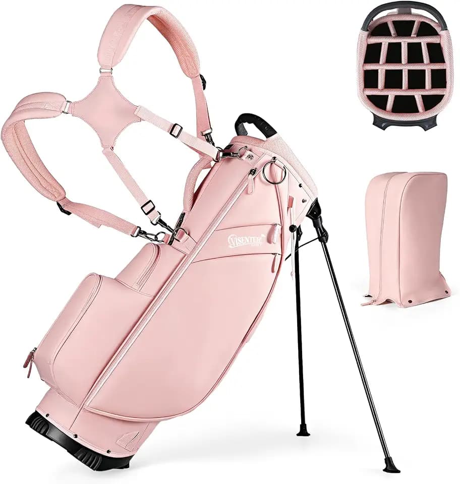 Golf Bags, Golf Stand Bag, Adjustable Shoulder Straps, Multiple Pockets