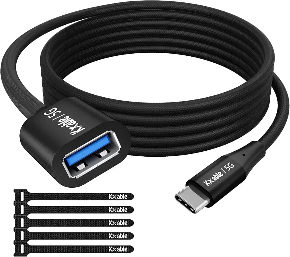 USB C to USB 3.0 Adapter 2FT, USB C Male to USB Female OTG Cable, Braided
