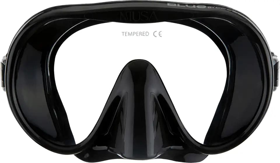 Cressi Adult Frameless Diving Mask - Wide View Mono Lens - Low Internal Volume - Pure Soft Silicone - Musa: Designed in Italy
