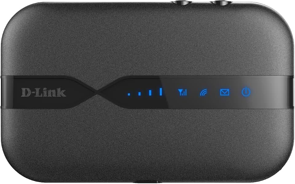 D-Link DWR-932 Mobiler LTE WLAN Hotspot (Single Band, 4G LTE mit bis zu 150 Mbit/s Downloadgeschwindigkeit) Schwarz