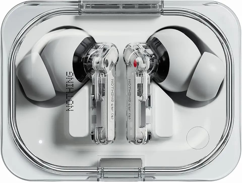 Nothing Ear (a) kopfhörer kabellos Bluetooth mit ANC, Bass-Enhance-Algorithmus und bis zu 42,5 Stunden Wiedergabezeit - Weiß