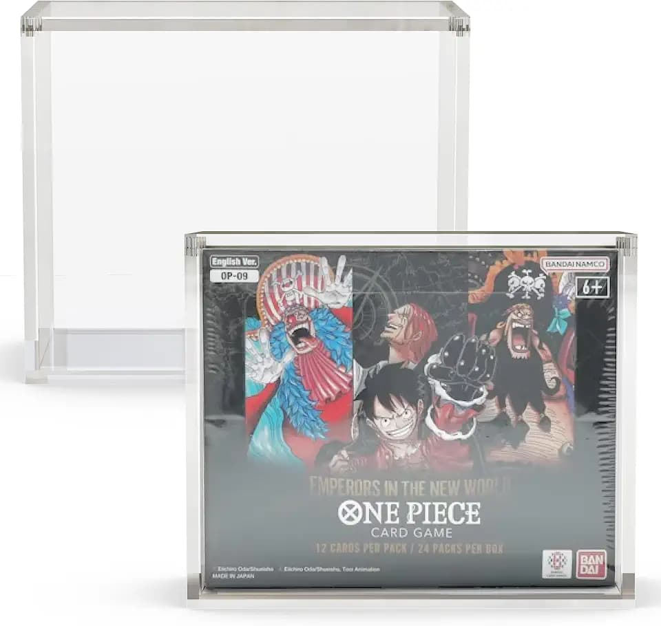 EVORETRO Booster Box Acrylic Case Protector for One Piece English OP04 OP05