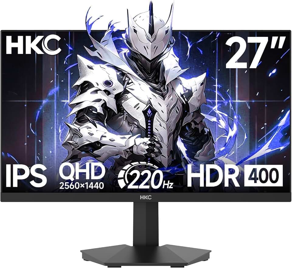 HKC 27 Zoll Gaming Monitor 200Hz(Oc 220Hz) QHD IPS Bildschirm 220Hz HDR400