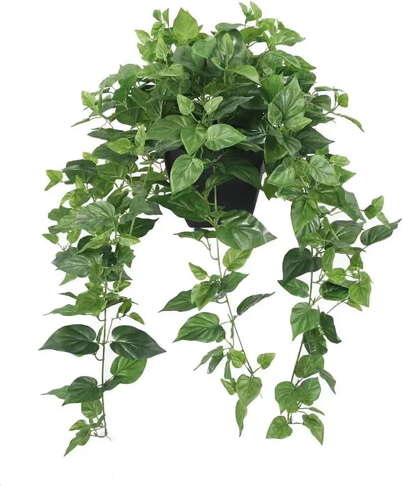 365 Blooming Decor Realistic Artificial Potted Pothos Ivy Plant(Devil's Ivy), Scindapsus Aureus, Premium Fake Plant for Home, Office Decor, 30" H x 22.8" W, //Weather-Resistant//No Assembly