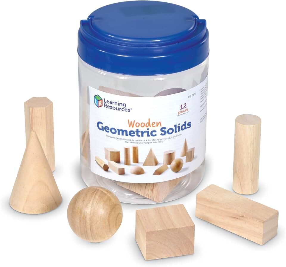 Learning Resources Wooden Geometric Solids