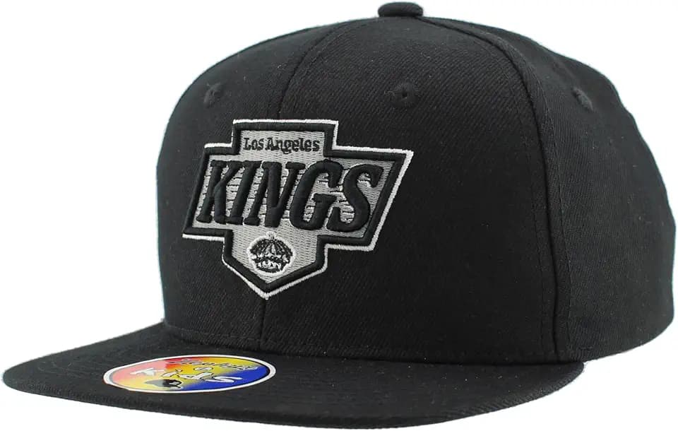 ZHATS NHL Unisex Kids NHL Officially Licensed Youth Adjustable Snapback Hat Flat Bill Z11 Icon Team Color