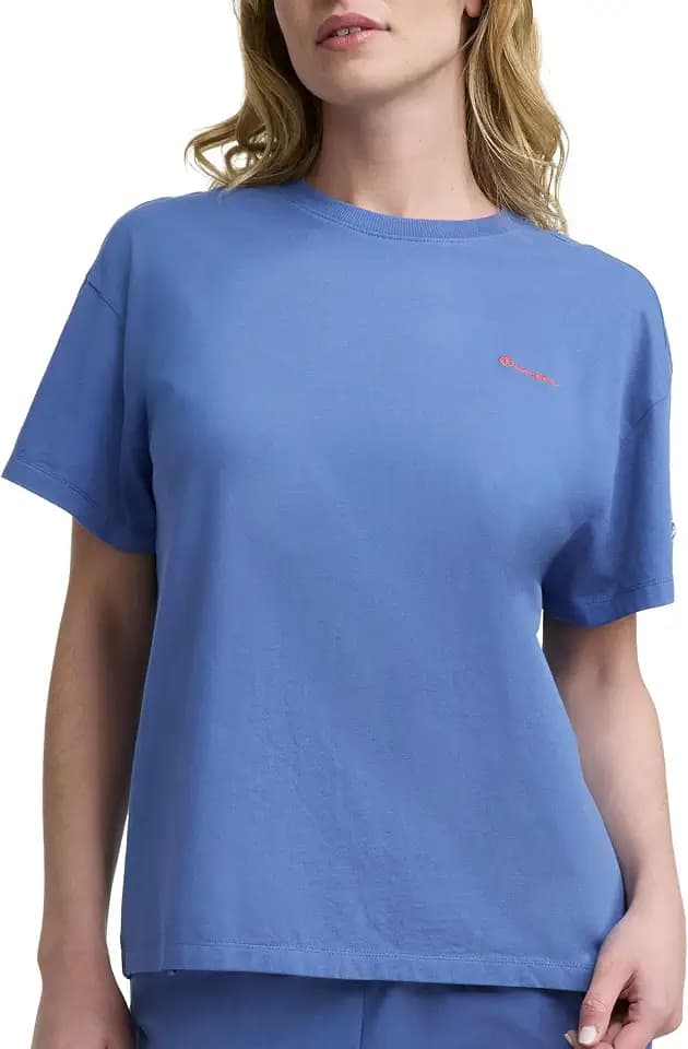 Champion Women's Classic Short Sleeve Graphic T-Shirt, Loose Fit, Script Logo