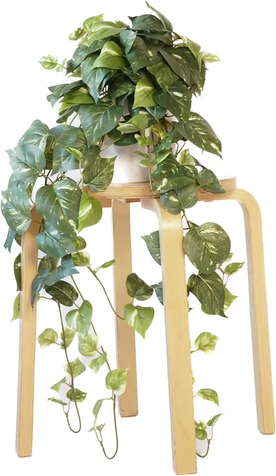 Retrograde 32" Fake Plant, Silk Faux Pothos Ivy Plant (Variegated)