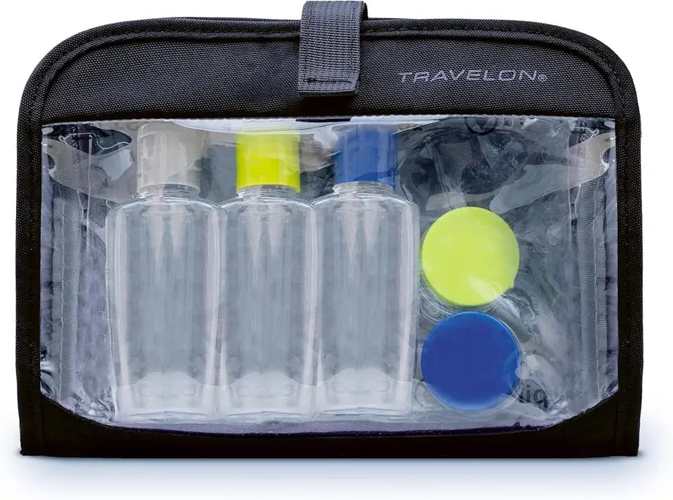 Travelon Wet Dry 1 Quart Bag with Plastic Bottles