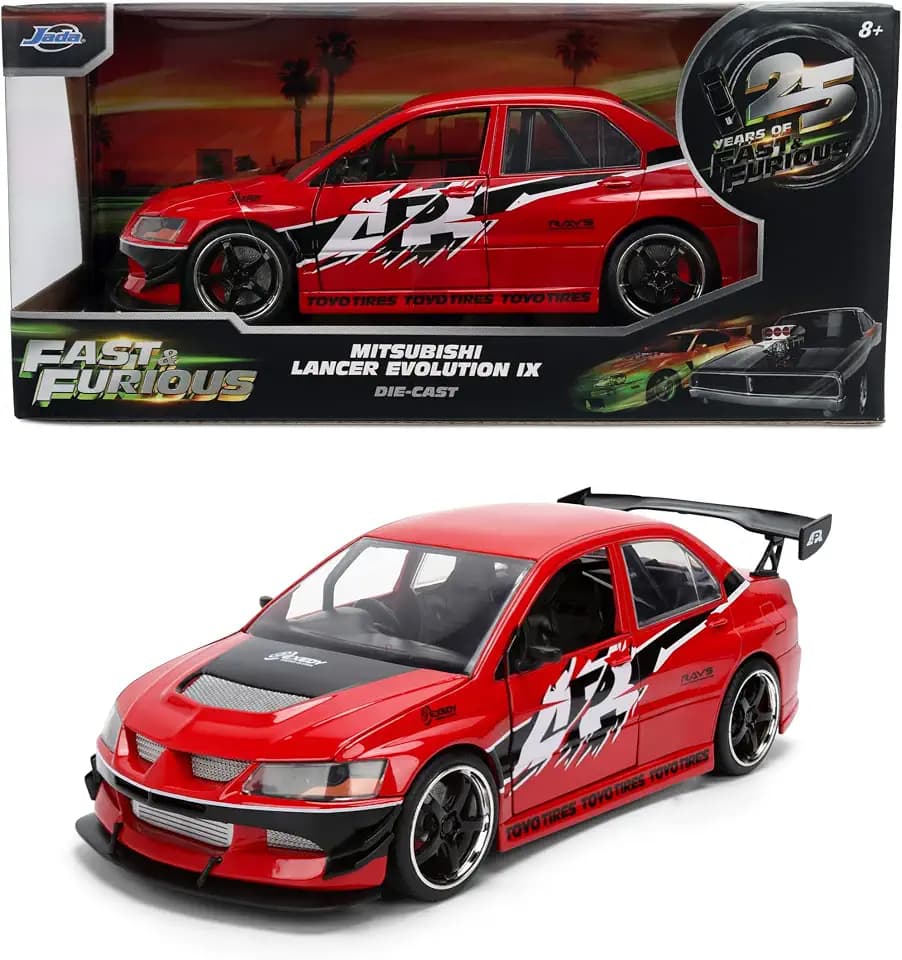 Jada Fast & Furious 2006 Mitsubishi Lancer Evolution IX Die-Cast Car 1:24 Scale Toys