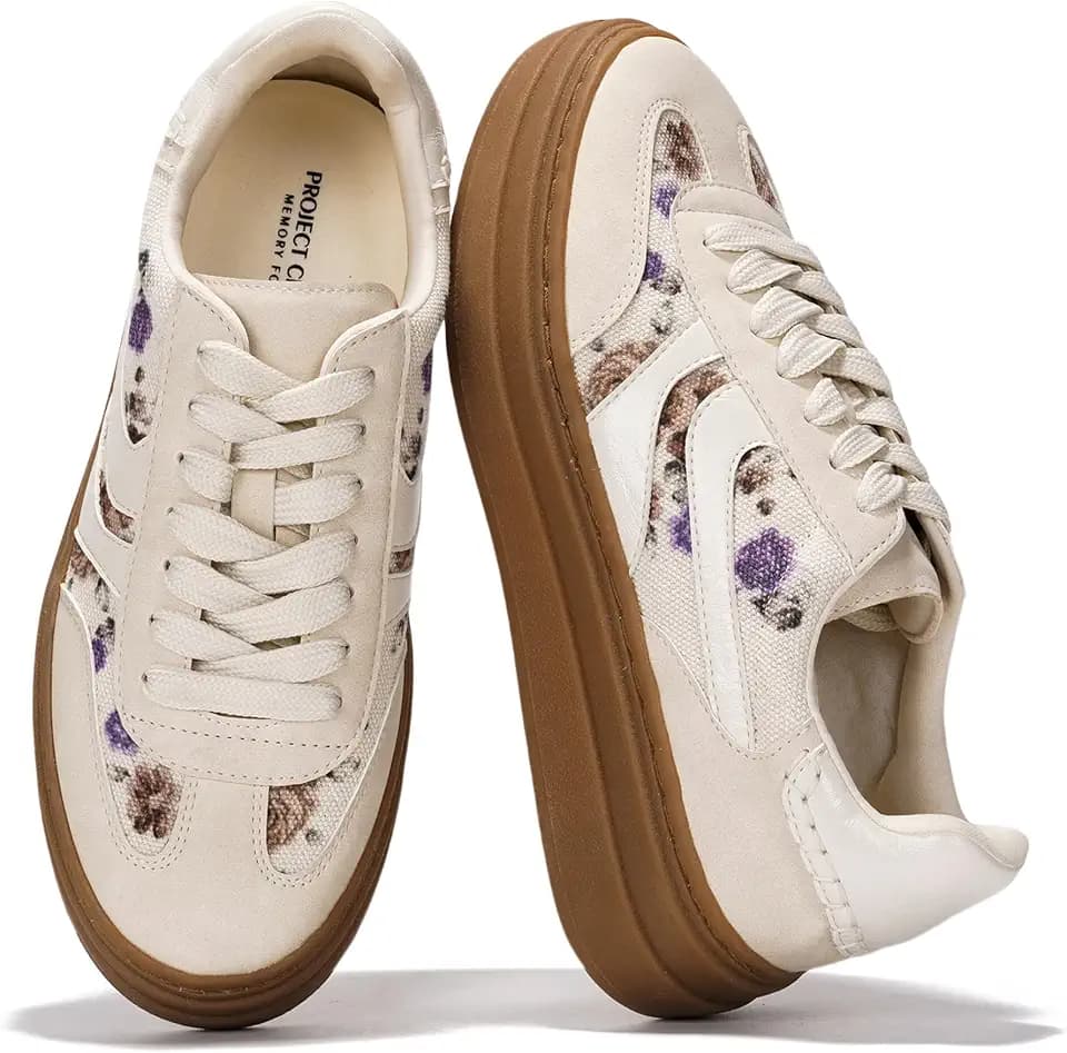 Project Cloud Fashion Platform Sneakers for Women Lace-up Womens Shoes