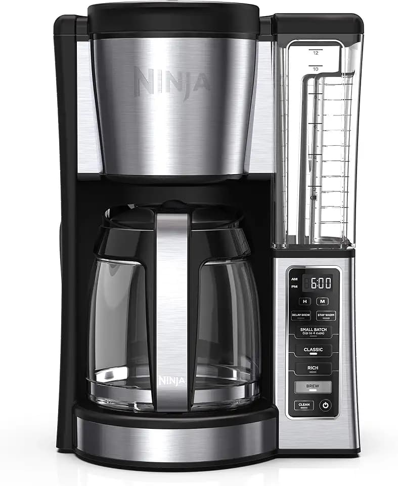 Ninja Fresh Brew Coffee Maker, 12 Cup Glass Carafe, Stainless Steel, CE251