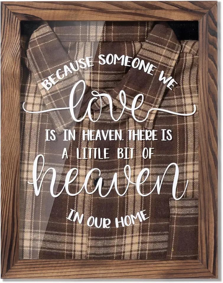 Memorial Clothing Display Frame, Sympathy Gifts for Loss of Loved One