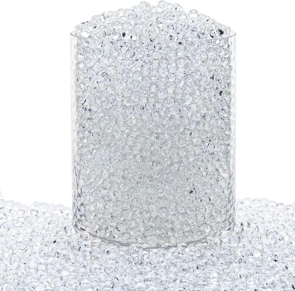 ZTML MS 150,000 Pieces Clear Vase Filler Beads, Floating Candles, Floral Decoration, Christmas Decoration, Wedding Centerpiece