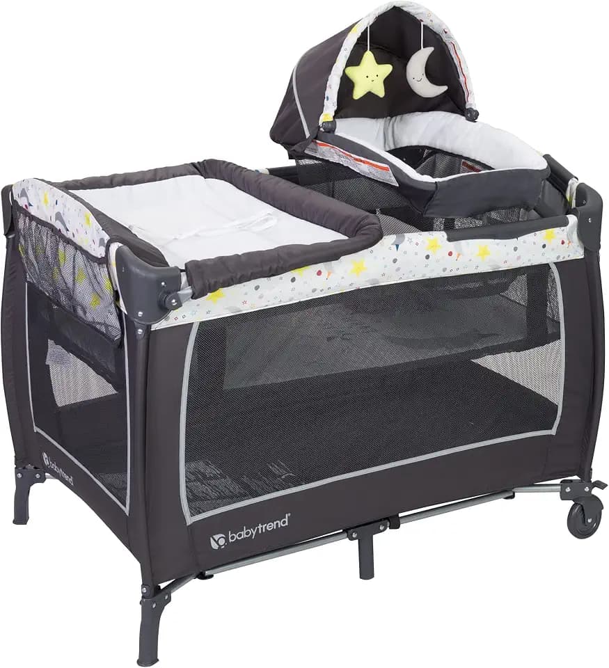 Baby Trend Lil' Snooze Deluxe II Nursery Center, Twinkle Twinkle Little Moon