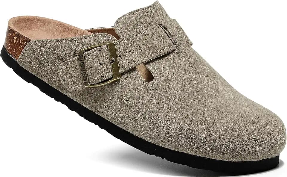 Clogs For Women, Womens Clogs And Mules House Slipers With Arch Support And Adjustable Buckle