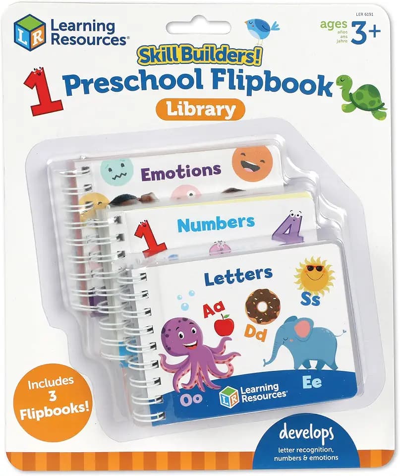 Learning Resources Skill Builders! Preschool Flipbook Library