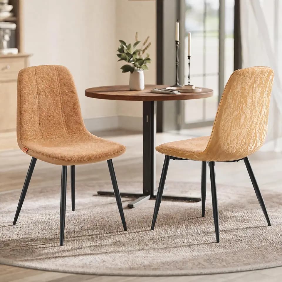 VASAGLE Dining Chairs Set of 2, Kitchen Chairs