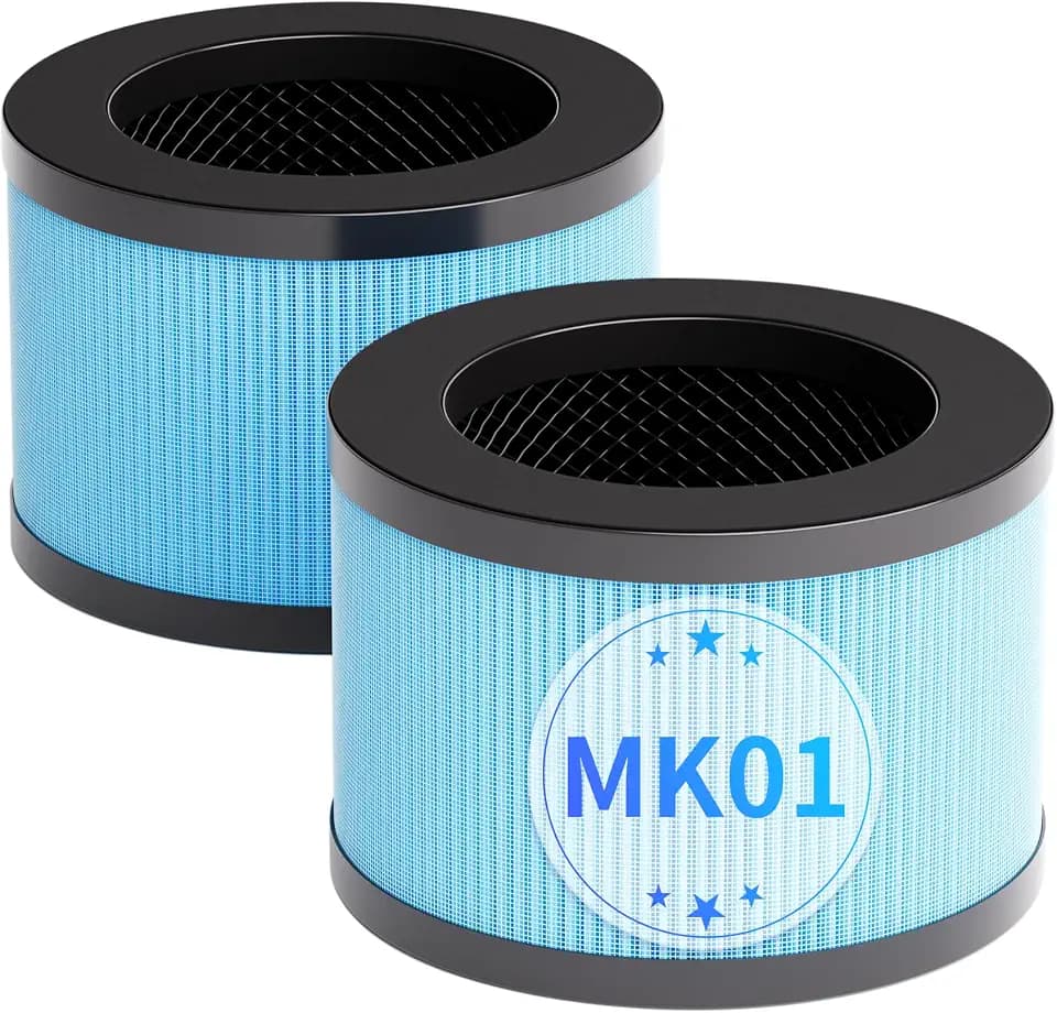 MK06 MK01 True HEPA Replacement Filter, Standard Version, 2 Pack