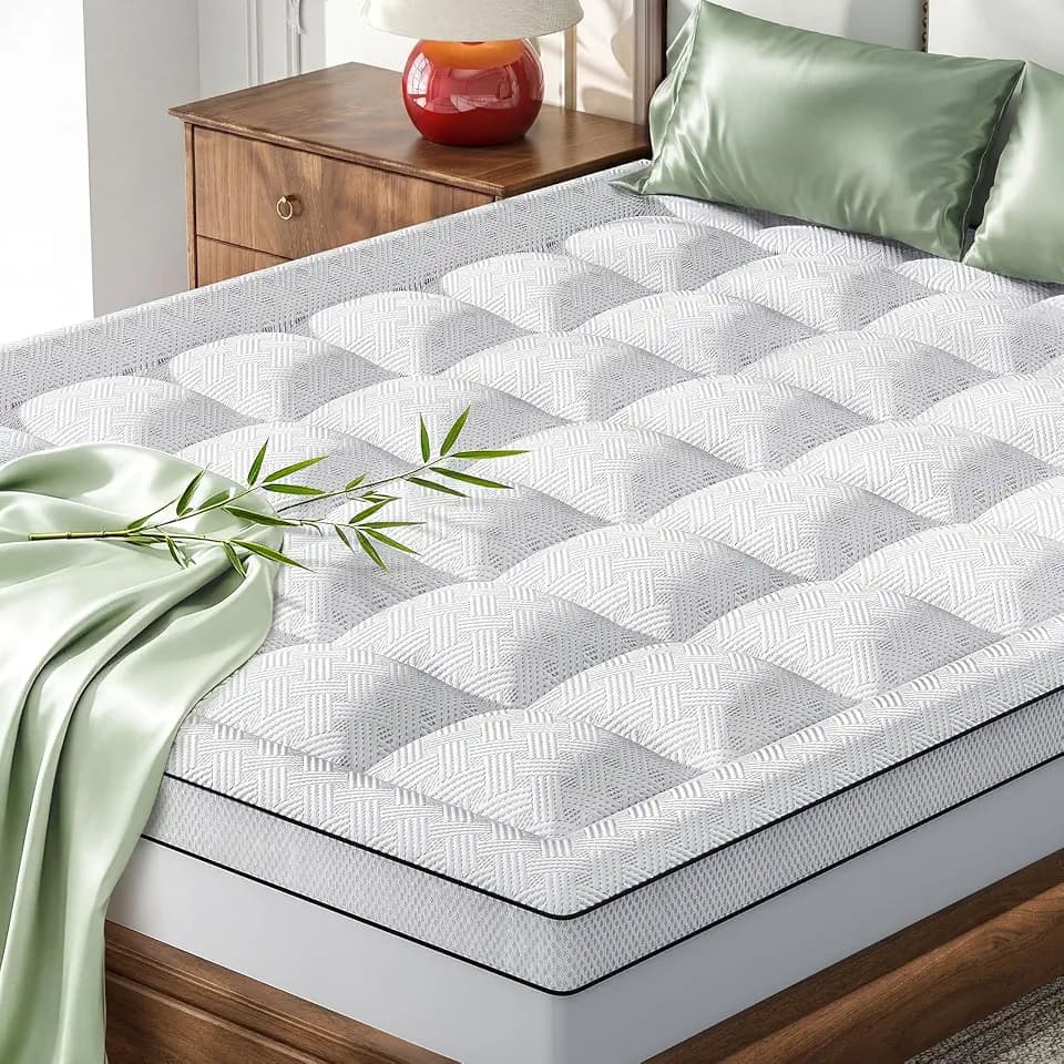 Queen Mattress Topper Thick Pillow Top Mattress Pad Bed Cover