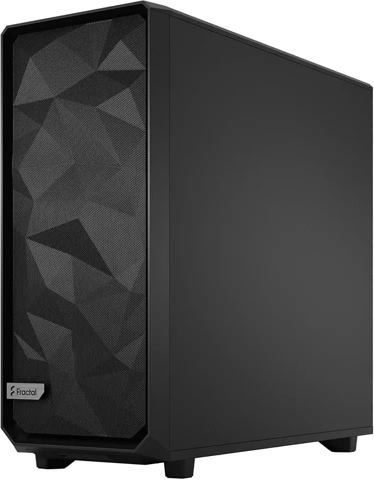 Fractal Design Meshify 2 XL TG Light, Flexibles ATX Full Tower Computer Gehäuse mit leicht getöntem Tempered Glass Seitenteil, schwarz, FD-C-MES2X-02