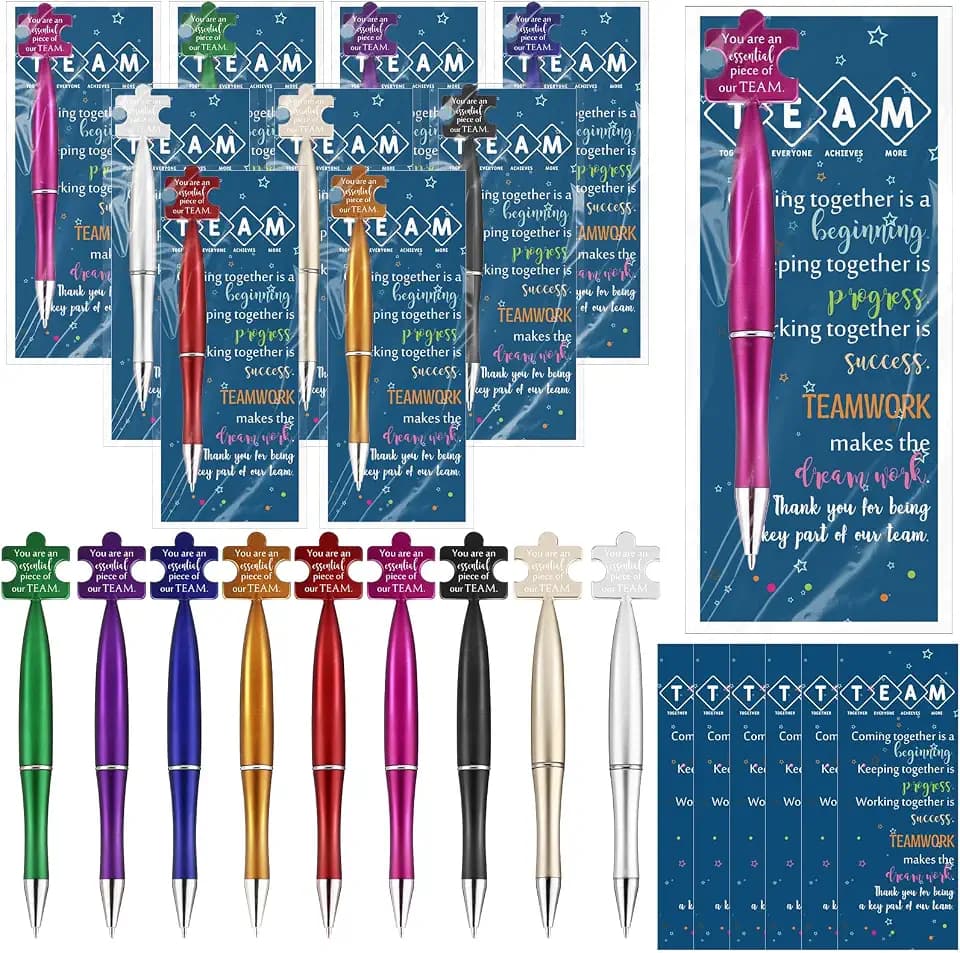 Sinload 30 Sets Team Appreciation Gifts for Employees, Teamwork Pens Bulk