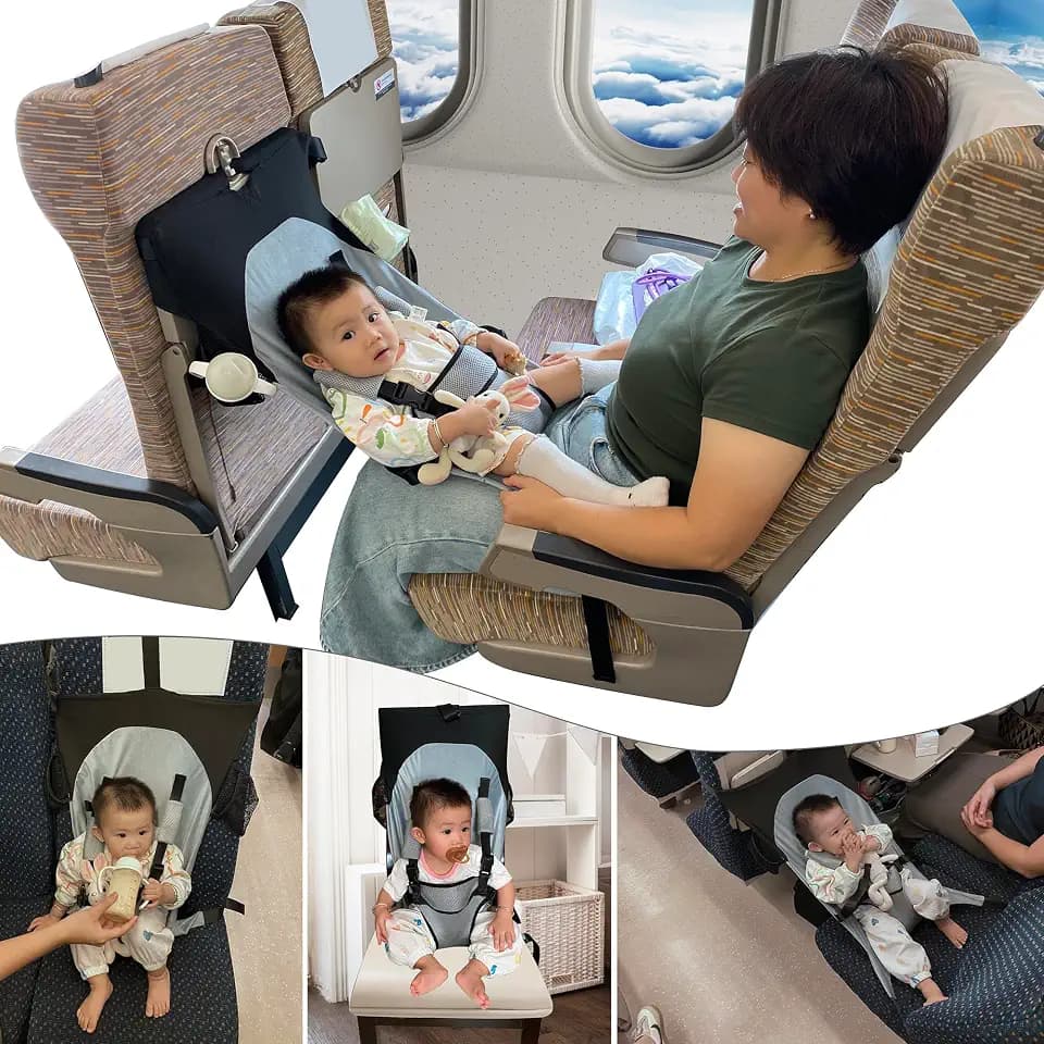 Baby Airplane Bed, Baby Travel Essential for Flying, Winglet Lap Seat Bed