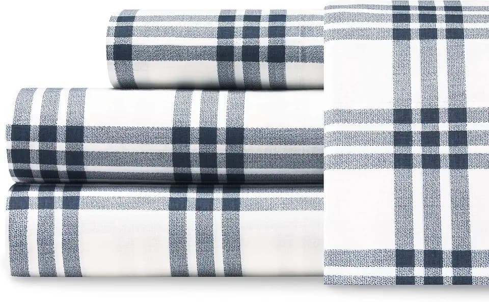 Eddie Bauer - Twin XL Size Sheet Set with Fitted Sheet & Pillowcase
