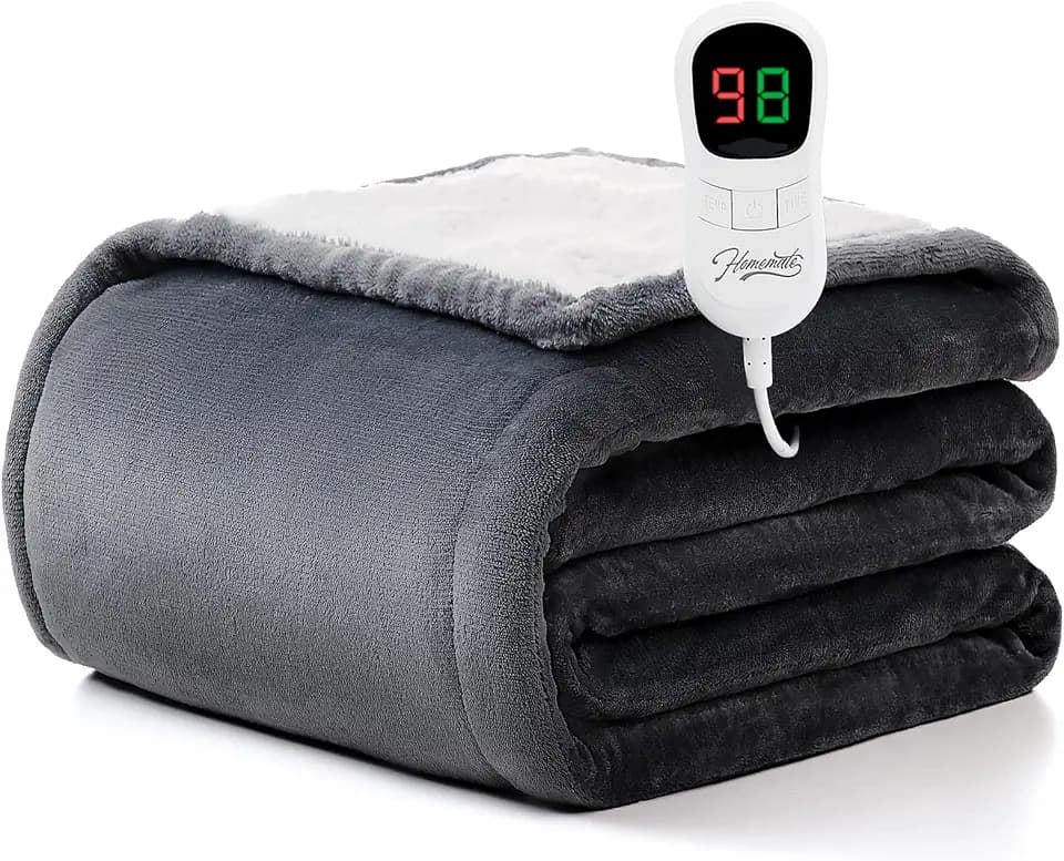 Homemate Electric Heated Blanket Full Size 72"x84" Heating Blanket ETL Cert