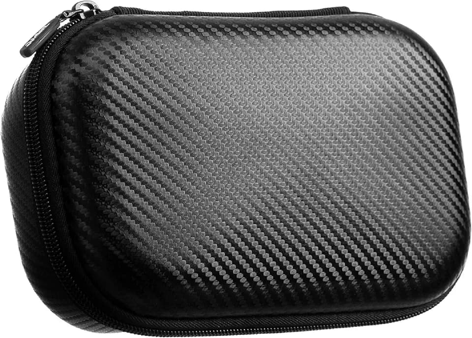 ZIPIT Black Carbon Pencil Case, Durable Pencil Box Storage and Cable Holder