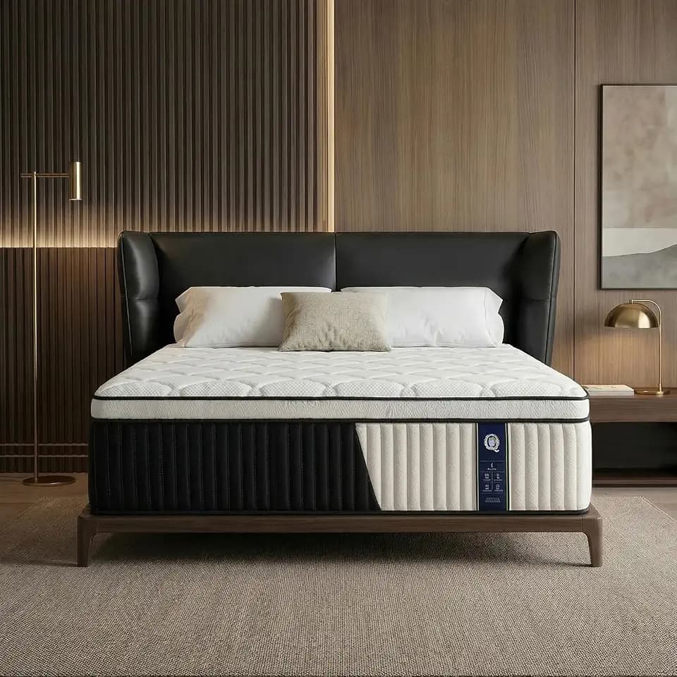 Full Hybrid Mattress, 10 Inch Medium Firm Mattress with Foam & Individually Wrapped Pocket Springs, Pressure Relief Mattress in a Box