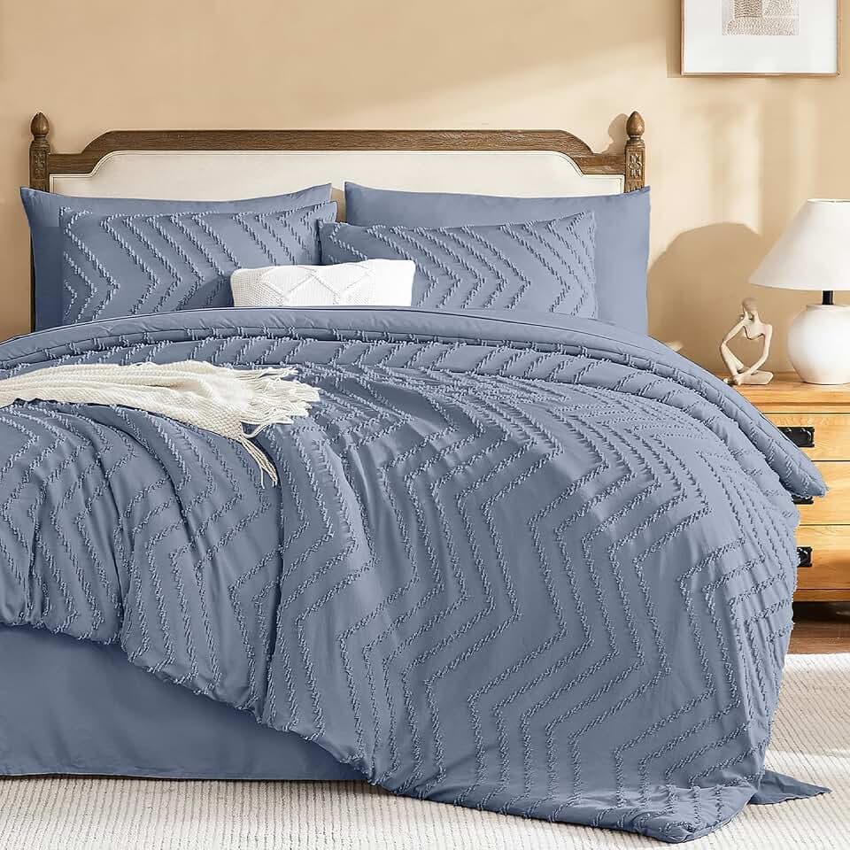 Litanika California King Comforter with Sheets, 7 Pieces Boho Bed Set