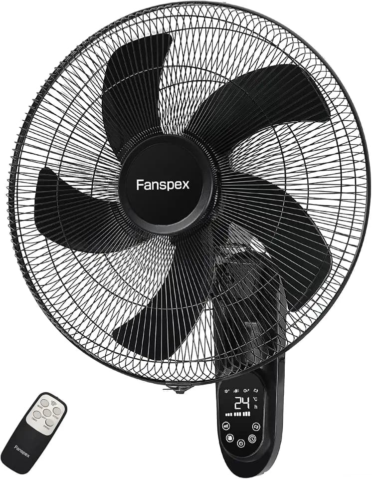 Fanspex 18" Wall Mounted Fan for Home Garage Workshop Greenhouse