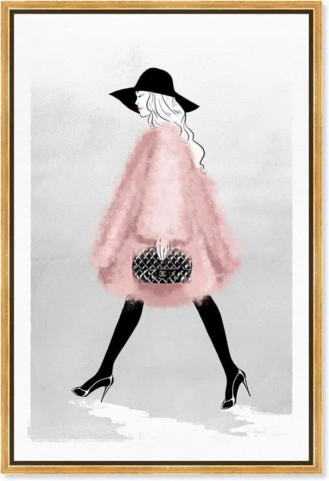 The Oliver Gal Artist Co. Fashion and Glam Framed Wall Art Canvas Prints 'Fashion Strut' Runway