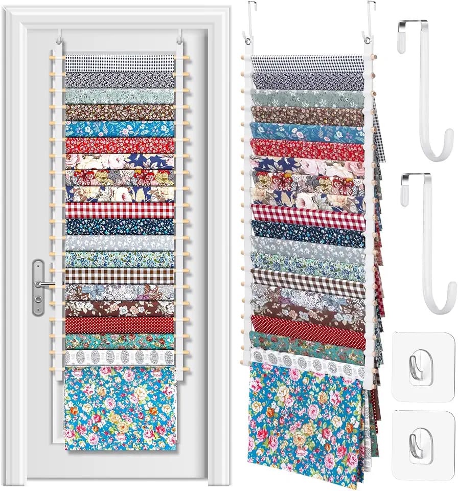 Sewing Room Hanging Wall Fabric Organizer, 16.5 Inch