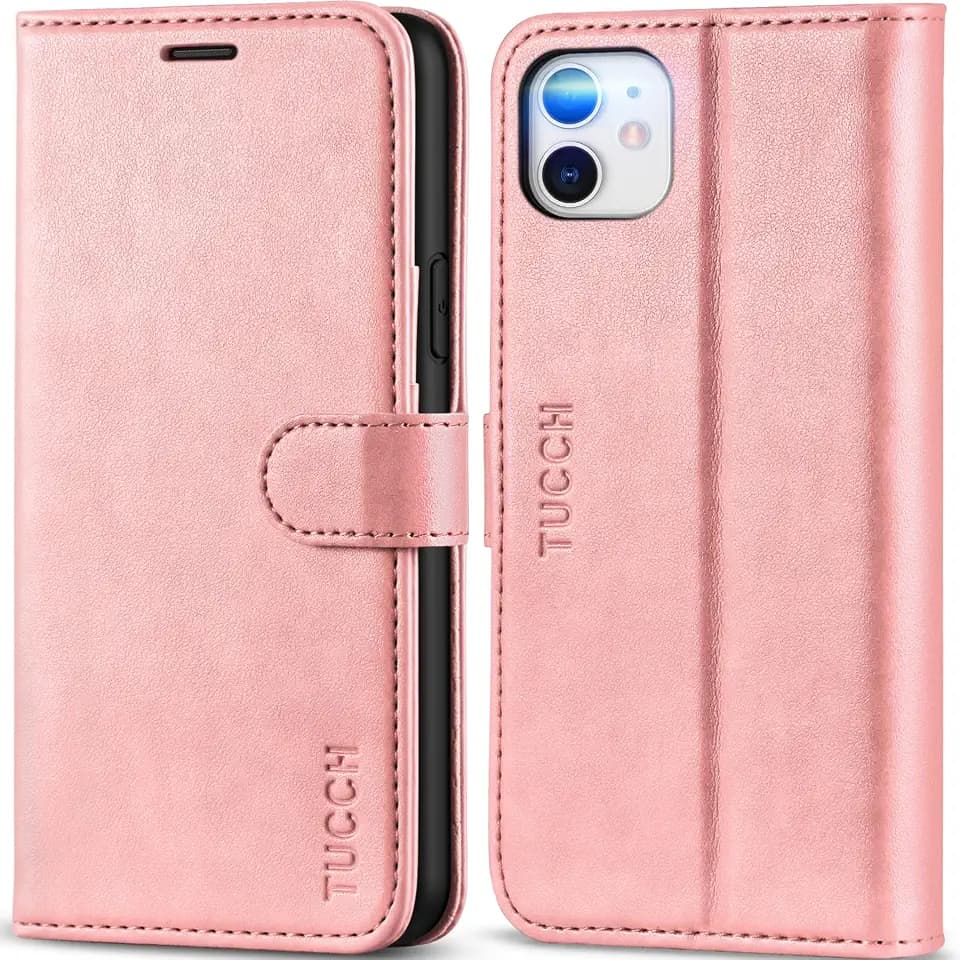 TUCCH Hülle für iPhone 11 (6,1), Rosagold