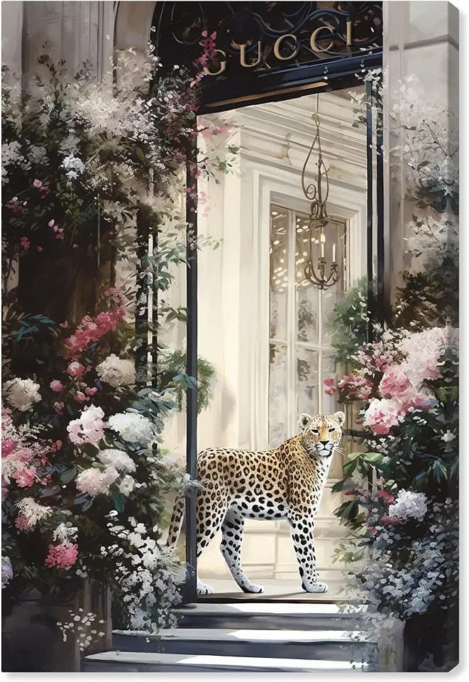 Art Remedy Elegant Flower Storefront Canvas Fashion Designer Wall Art, Gallery Wrapped, 10" x 15"