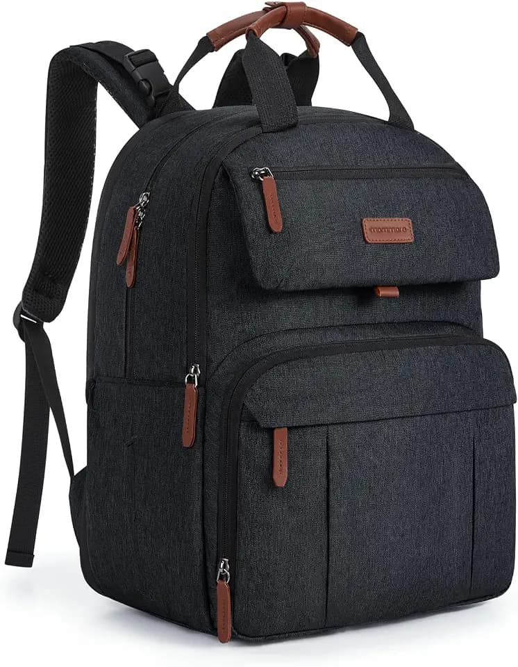 mommore Diaper Bag Backpack Travel Baby Bag with Changing Pad for Mom Dad
