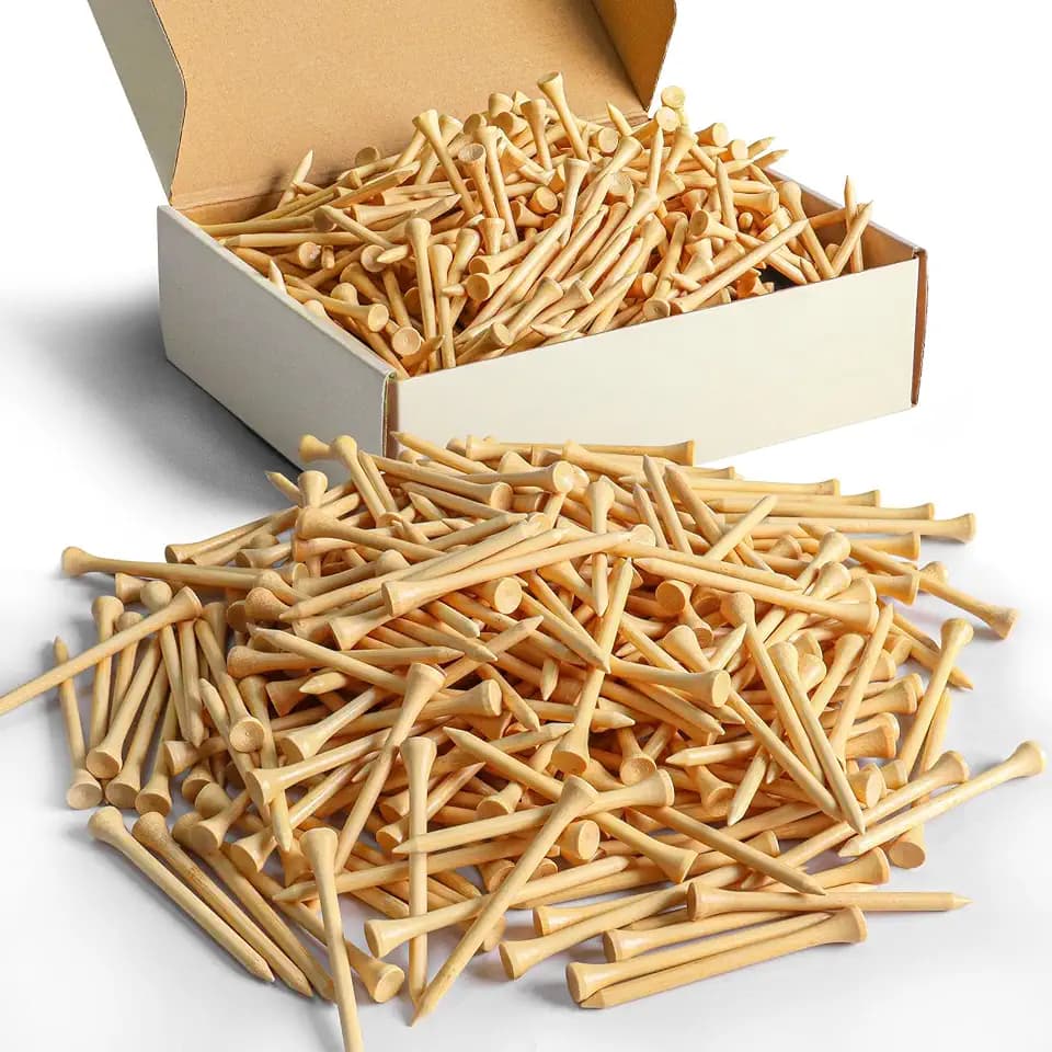 FINGER TEN Golf Tees Wood Bulk