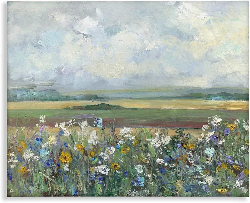 Stupell Industries 'County Meadow Clouds Overhead'| Canvas Art