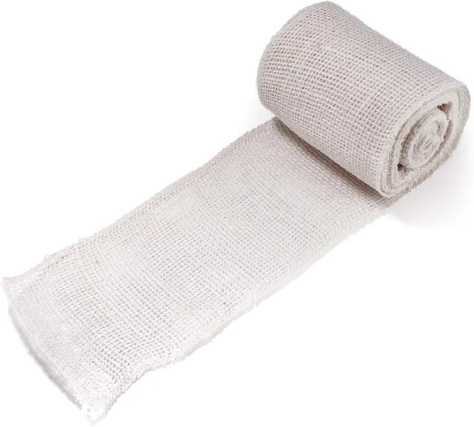 JubileeYarn Jute Ribbon - 5.5" x 10 Yards - White - 3 Rolls