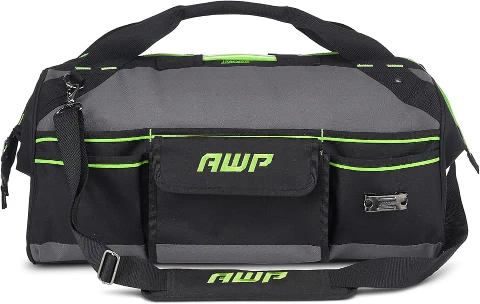 AWP Tool Bags, Premium Tool Bag, Black, Durable Tool Tote, for Professionals and Contractors