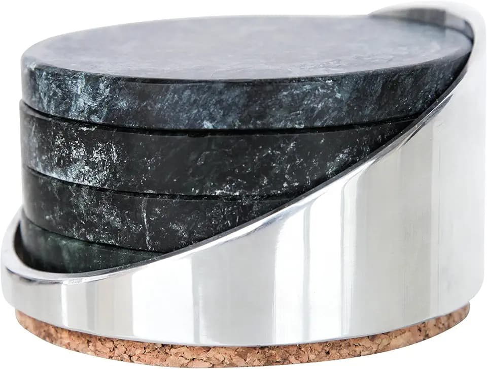 Soapstone Coasters Set of 4#7631