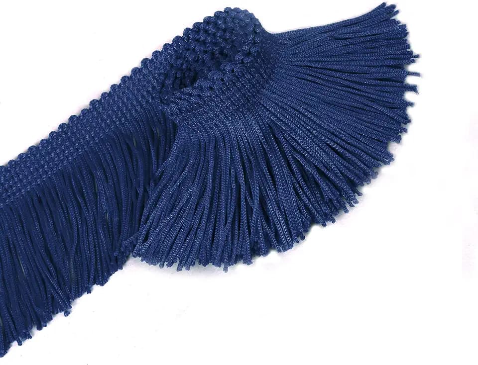 BEL AVENIR Lace Chainette Fringe Trim 6.8 Yard x 2 Inches Tassel Trim