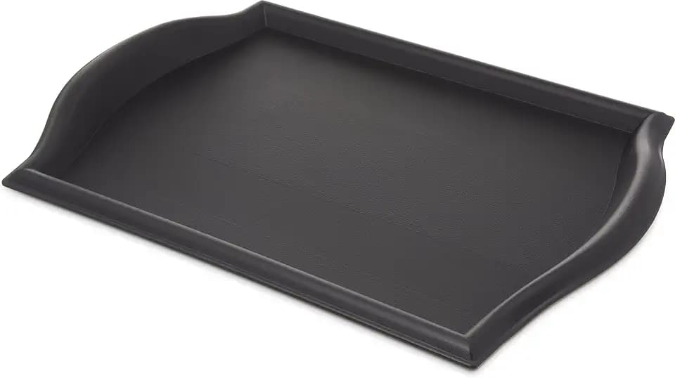 Carlisle FoodService Products 1217BT03 Bistro Plastic Café Tray, 12" X 17", Black