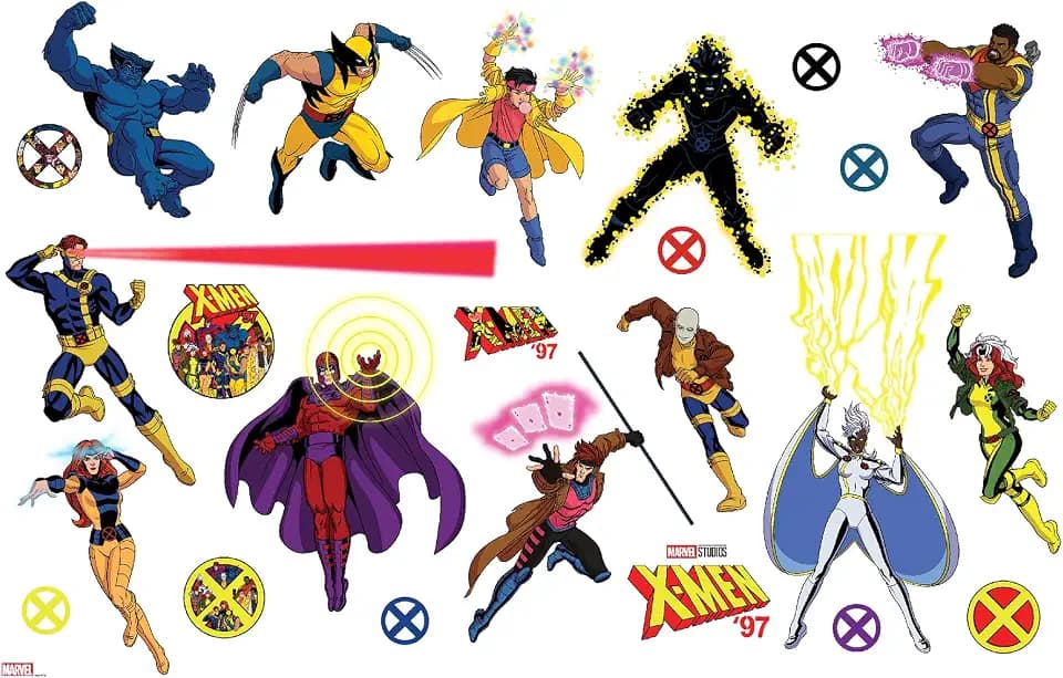 Marvel's X-Men '97 Characters Peel and Stick Wall Decals by RoomMates