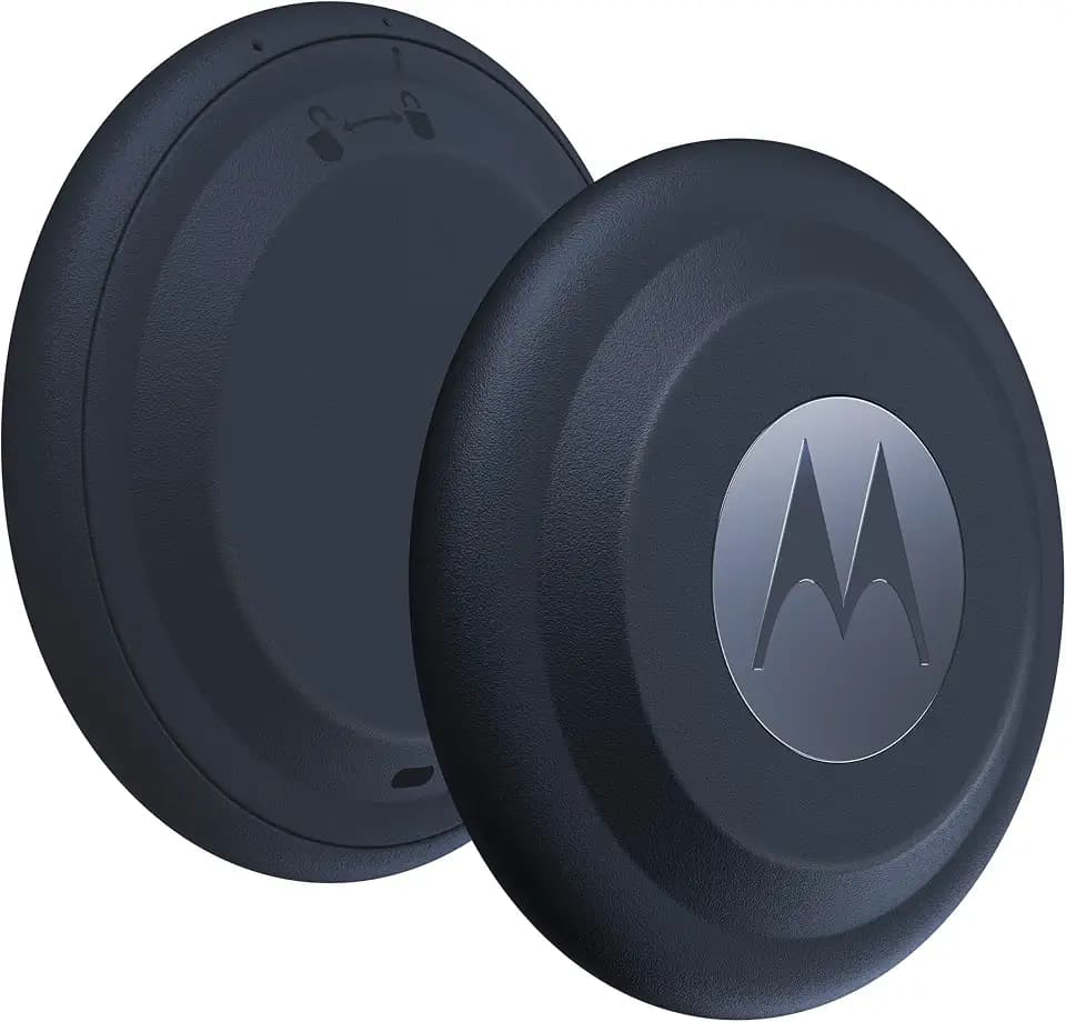 Motorola Moto Tag – Smart Tracker, 1er Pack (Android 9+ kompatibel, Bluetooth 5.4, IP67 Wasserschutz, USB-C, Ultrabreitband, Finder für Schlüssel, Gepäck UVM), Starlight Blue