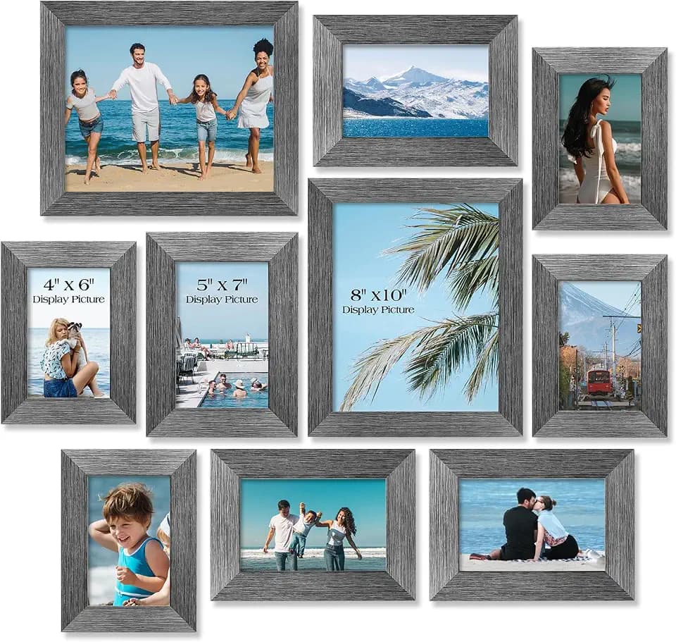 TWING Picture Frames Collage 10 Pack with Multi Sizes, Family Wall Decor
