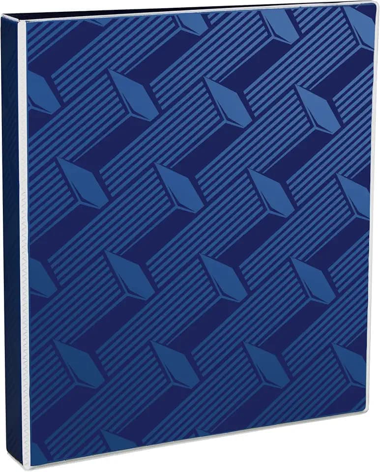 Avery Dual Effect 3 Ring Binder, 1" Slant Rings, 1 Navy Blue Binder